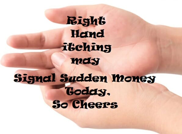 an itching palm meaning, left hand and right hand itching, left palm and right palm iching