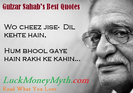 hearttouching gulzar quotes