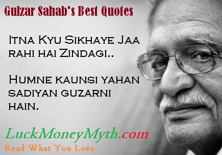 Gulzaar quotes shaayri