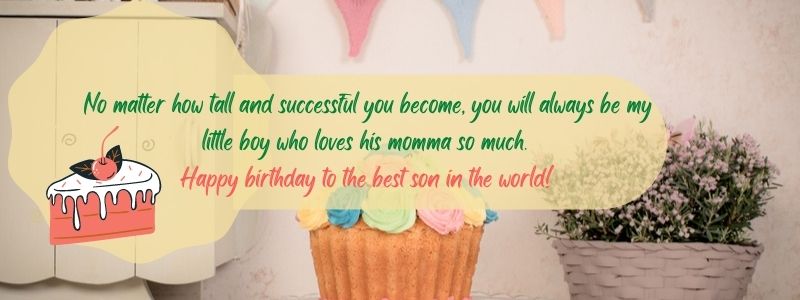 birthday wishes for son from mom
