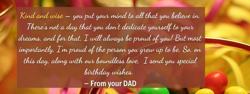 birthday wishes from dad to son