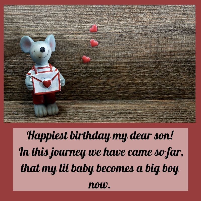 happy birthday cute wishes for son from mom dad