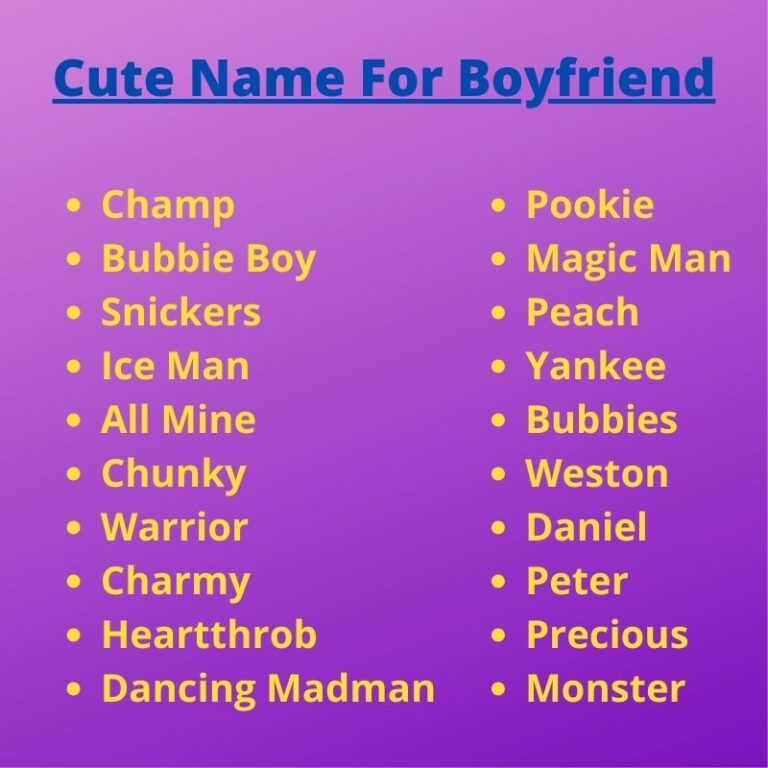 250 Cute Nicknames for Boyfriend: Best, Flirty Pet Names For BF