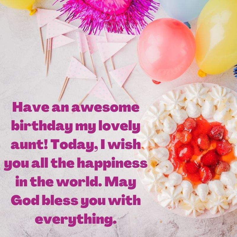 birthday wishes for auntie