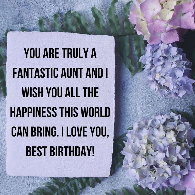 happy birthday wishes for special auntie