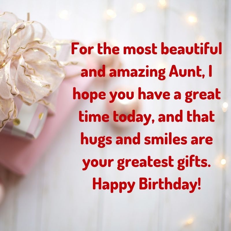 heart touching birthday message to aunty
