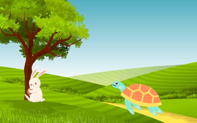 Tortoise And The Hare Story Tortoise Rabbit Story In English For 2023